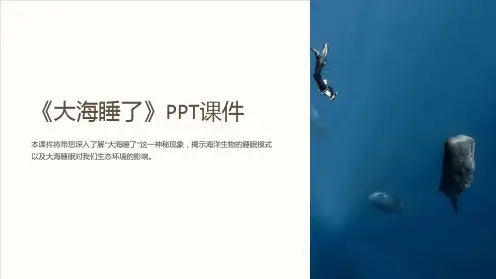 《大海睡了》课件