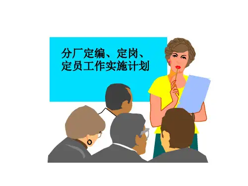 定岗定员定编三定实施计划书