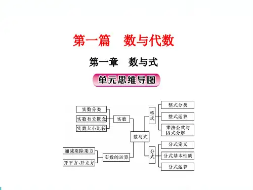 2020浙江新中考数学一轮复习第1讲 实数及其运算