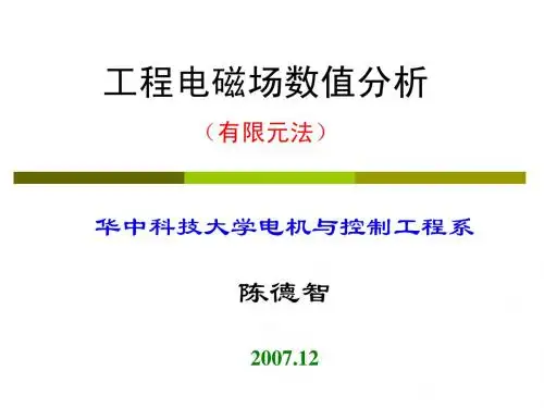 工程电磁场数值分析(有限元法)