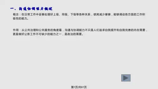 沟通协调能力PPT课件