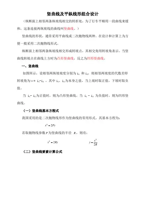 公路竖曲线计算