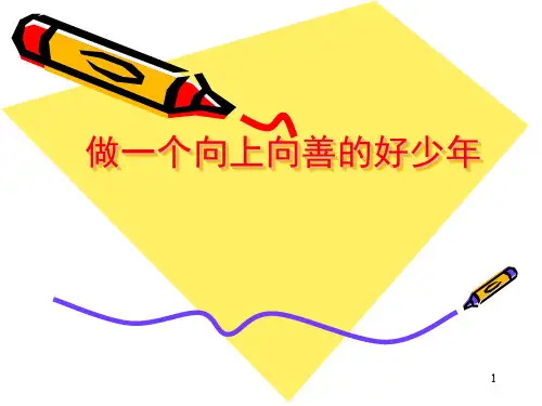 做一个向上向善的好少年ppt课件