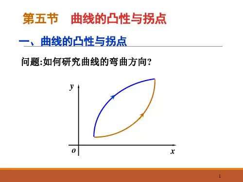 微积分 第四章 第五节  曲线的凸性、拐点与渐近线