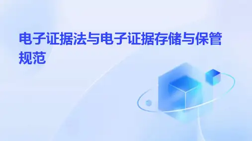 电子证据法与电子证据存储与保管规范