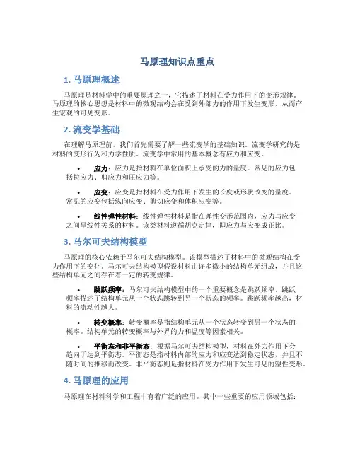 马原理知识点重点