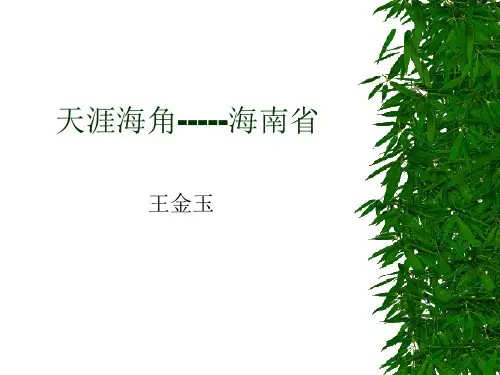 海南省PPT教学课件