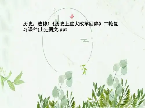 历史：选修1《历史上重大改革回眸》二轮复习课件(上)_图文