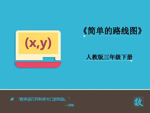 2016-2017年最新人教版新课标小学数学三年级下册《简单的路线图》PPT1优秀课件(精品)