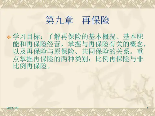 第九章 再保险