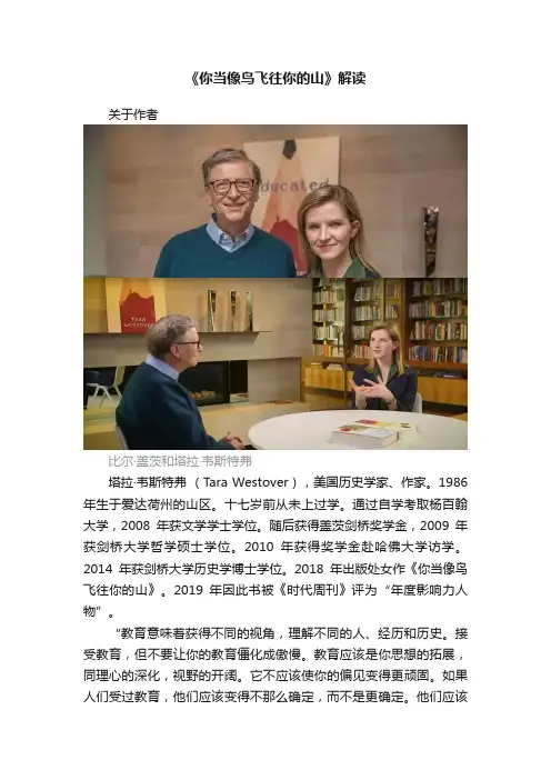 《你当像鸟飞往你的山》解读