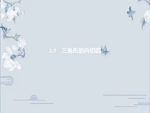 2.3 三角形的内切圆-2020浙教版九年级数学下册习题课件(共25张PPT)