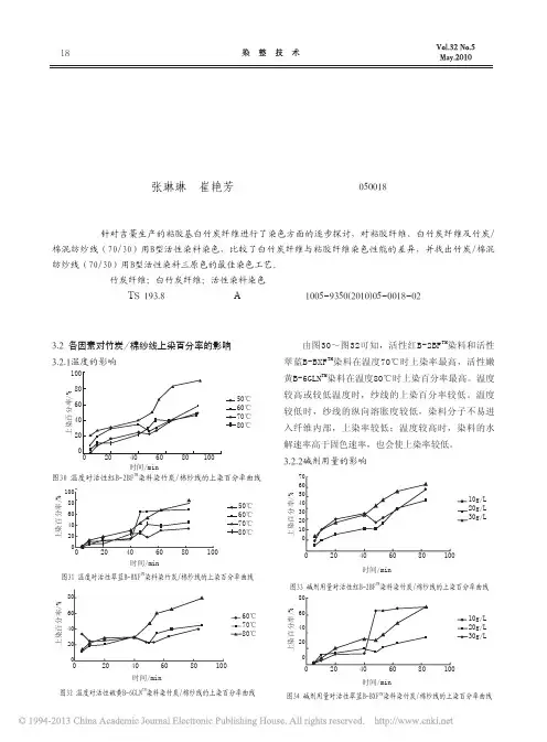 白竹炭纤维的染色性能研究_下_