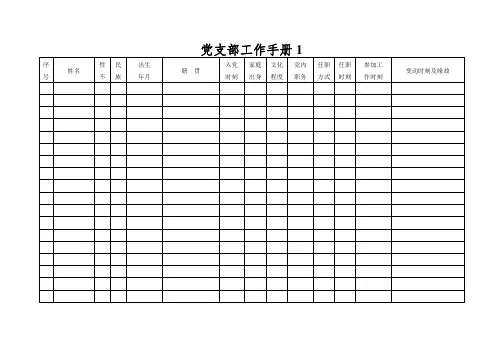 党支部工作手册1