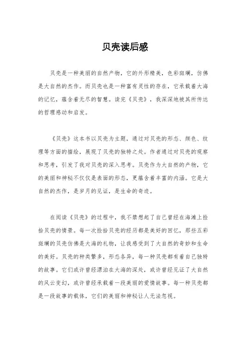 贝壳读后感