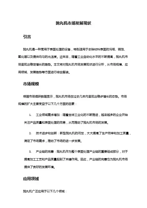 2024年抛丸机市场发展现状