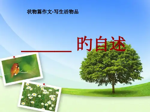 《----的自述》状物篇作文教案市公开课获奖课件省名师示范课获奖课件