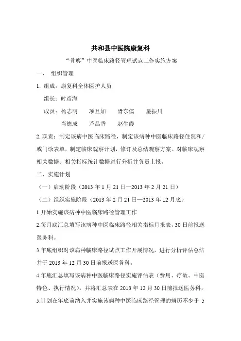 骨痹 文档