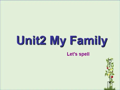 PEP版三年级英语下册Unit 2教学课件Unit 2 A Let's spell 课件