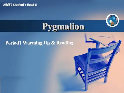 人教版高中英语选修八Unit4PygmalionWarmingUpReading下载