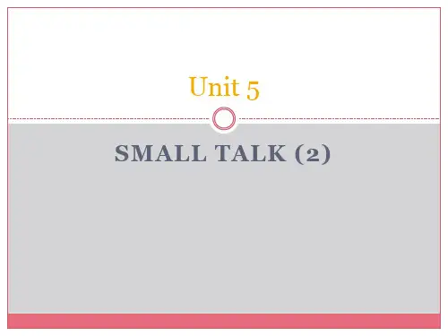 Small talk (2)