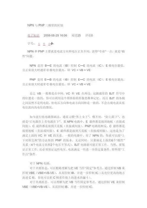 三极管型号及参数选用大全