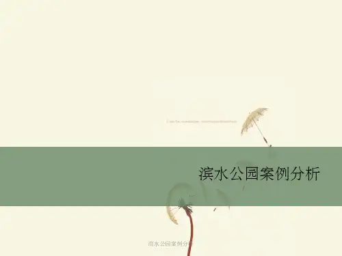 滨水公园案例分析