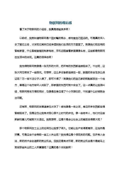 物联网的观后感