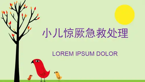 (有图)小儿惊厥急救处理PPT