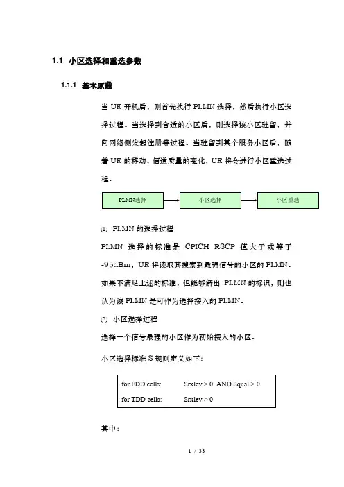 常用WCDMA参数分析