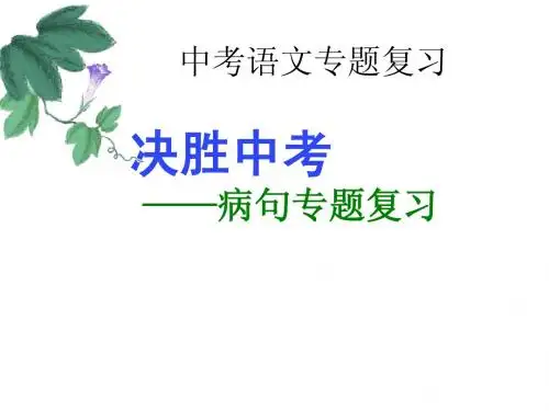 中考病句修改专题[1]