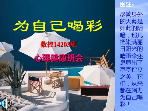 中职生心理健康主题班会课件