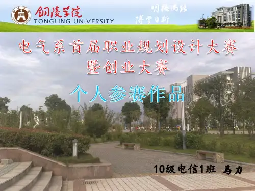 大学生职业规划设计大赛获奖作品