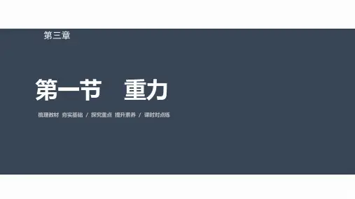 高中物理必修一 第三章 第一节 重力