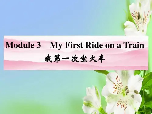 外研版高中英语必修一Module 3My First Ride on a Train牵手课堂陕西专用课件ppt