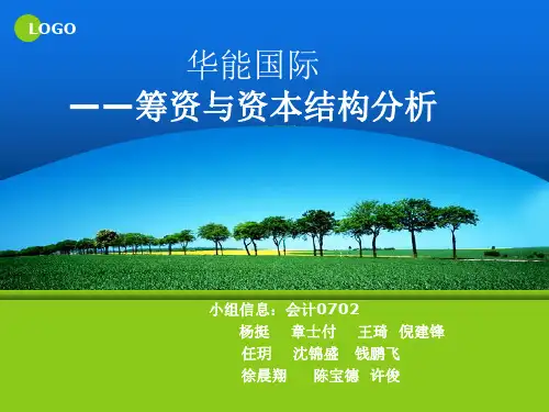 华能国际——筹资与资本结构分析