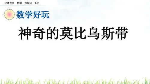 神奇的莫比乌斯带北师大版数学六年级下册PPT课件