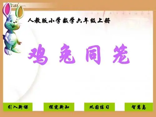 人教版小学数学六年级上册 鸡兔同笼 PPT课件