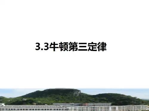 牛顿第三定律ppt课件