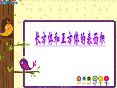 六年级上册数学课件长方体和正方体的表面积苏教版(共11张PPT)