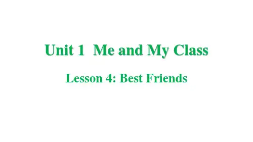 lesson 4 Best Friends课件(共33张PPT)冀教版英语八年级上册