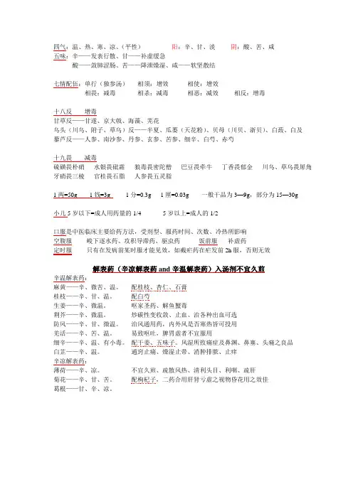 中药配伍