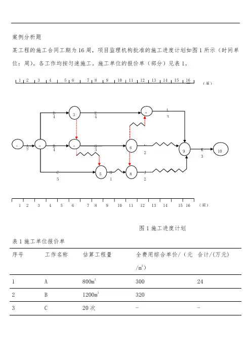 工程项目管理-案例分析题