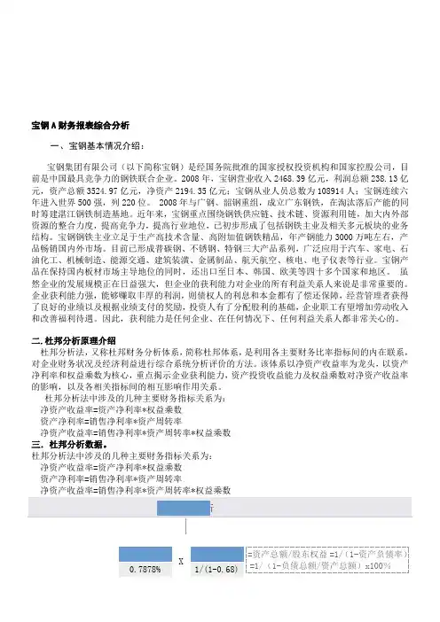 财务报表分析04任务-综合分析
