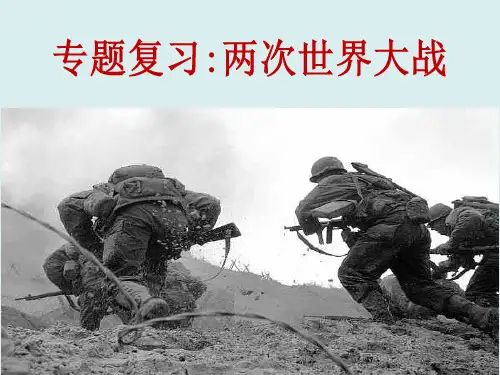 2019中考历史世界史专题复习《两次世界大战》课件 (共28张ppt)