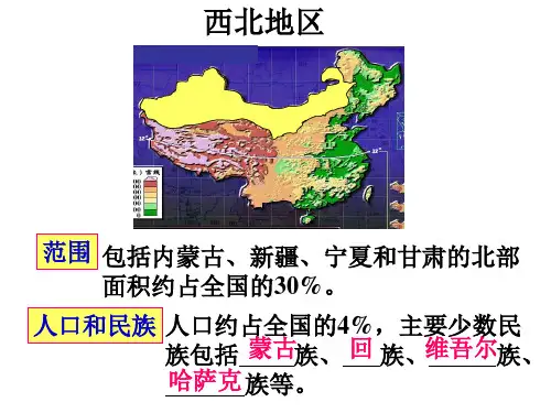 高二地理 PPT 西北地区