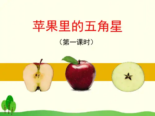 《苹果里的五角星》精美版课件