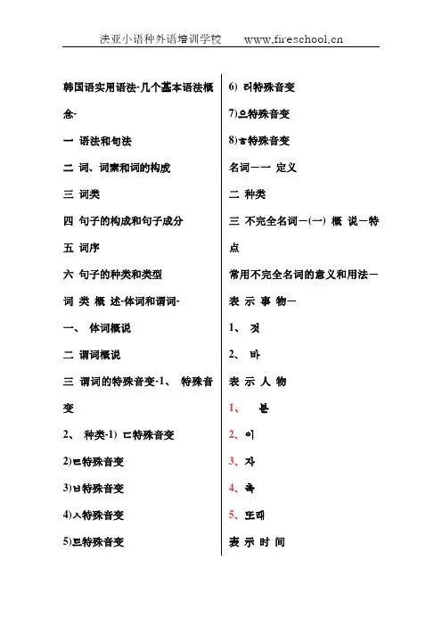 《韩国语语法大全》电子版