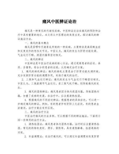 痛风中医辨证论治 2