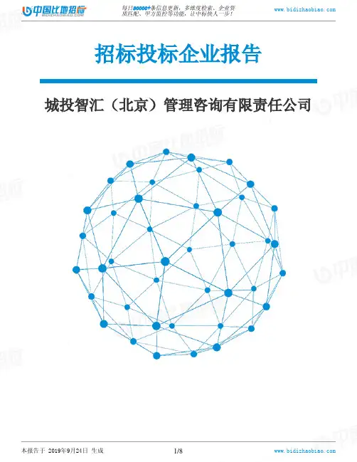 城投智汇(北京)管理咨询有限责任公司_中标190924